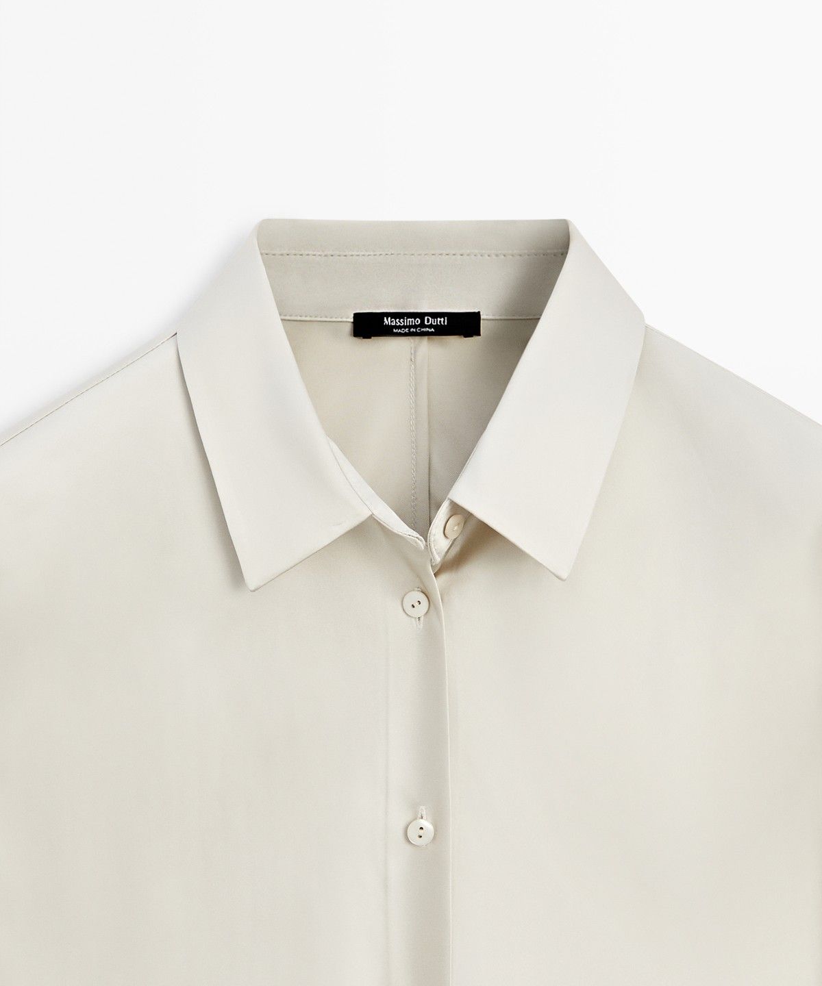 마시모두띠(MASSIMO DUTTI) 플루이드 새틴 셔츠