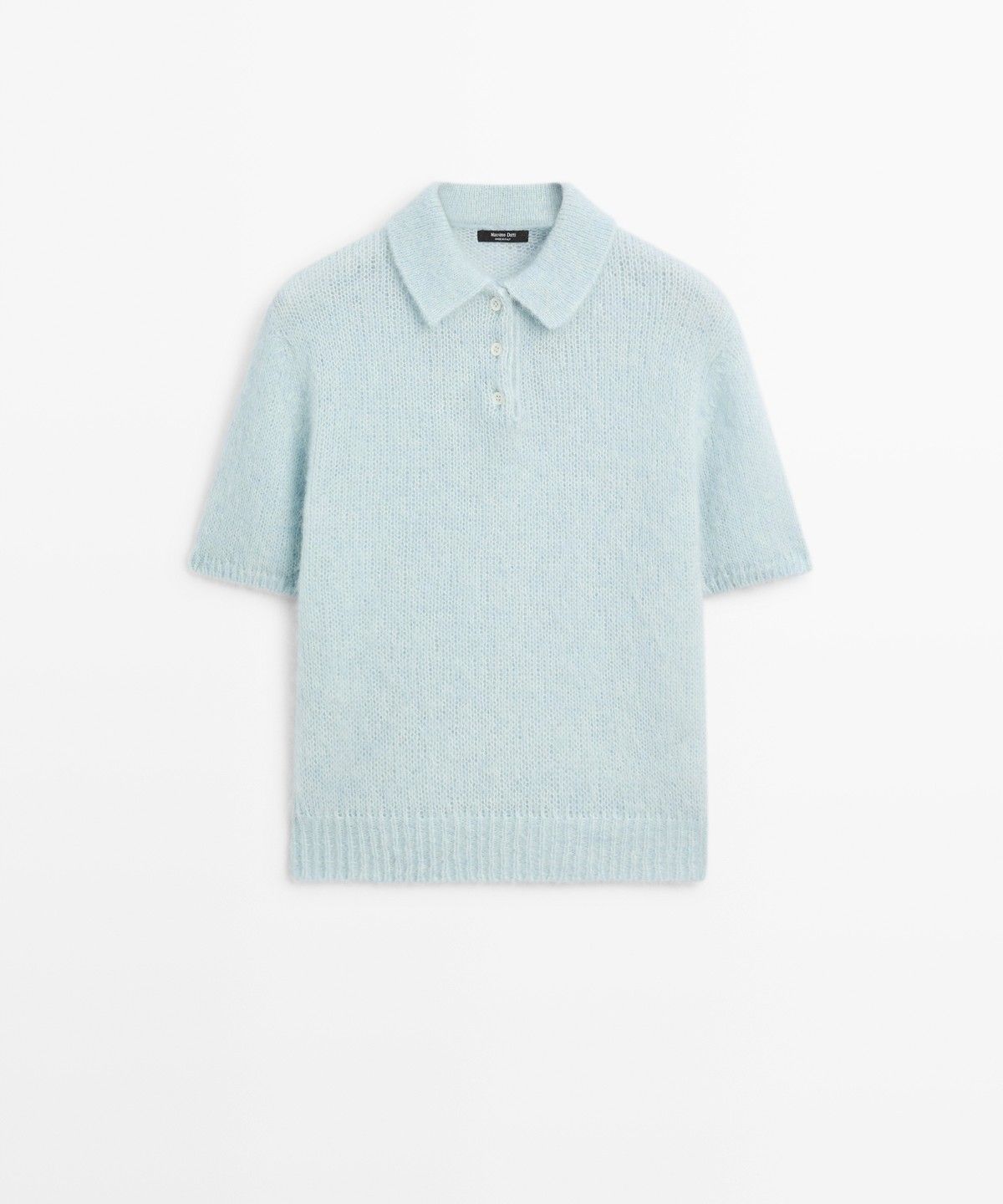 마시모두띠(MASSIMO DUTTI) 알파카 블렌드 니트 폴로 스웨터