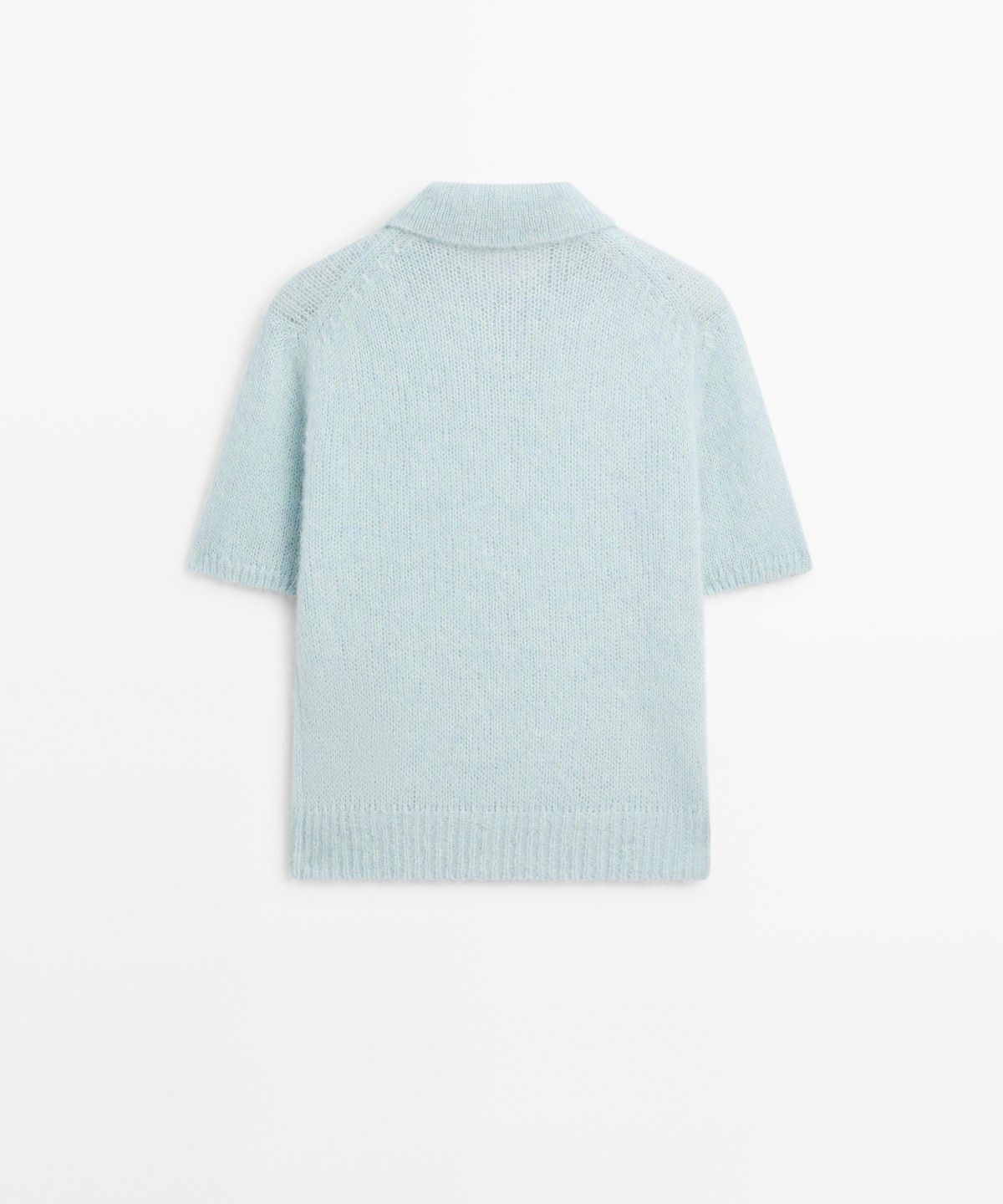 마시모두띠(MASSIMO DUTTI) 알파카 블렌드 니트 폴로 스웨터