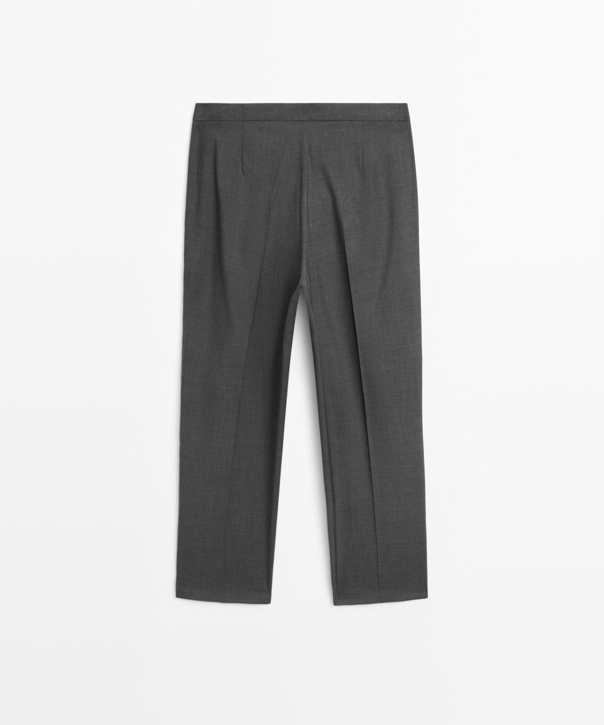 마시모두띠(MASSIMO DUTTI) 100% 쿨 울 플리츠 팬츠