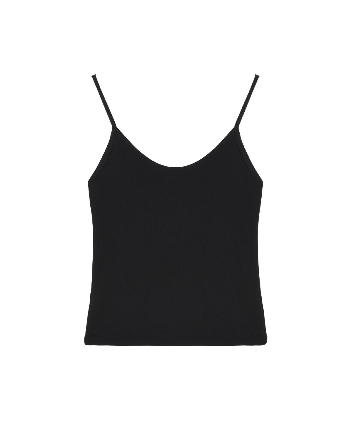 닉앤니콜(NICK&NICOLE) RIB CAMISOLE TOP_BLACK