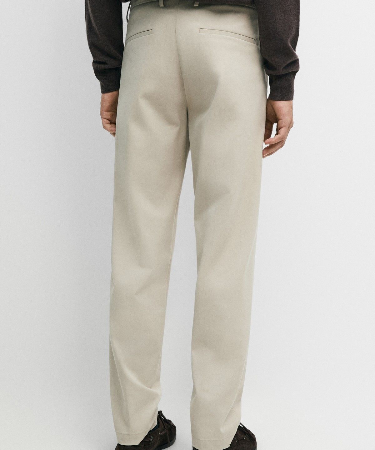 마시모두띠(MASSIMO DUTTI) 코튼 블렌드 슬림핏 팬츠