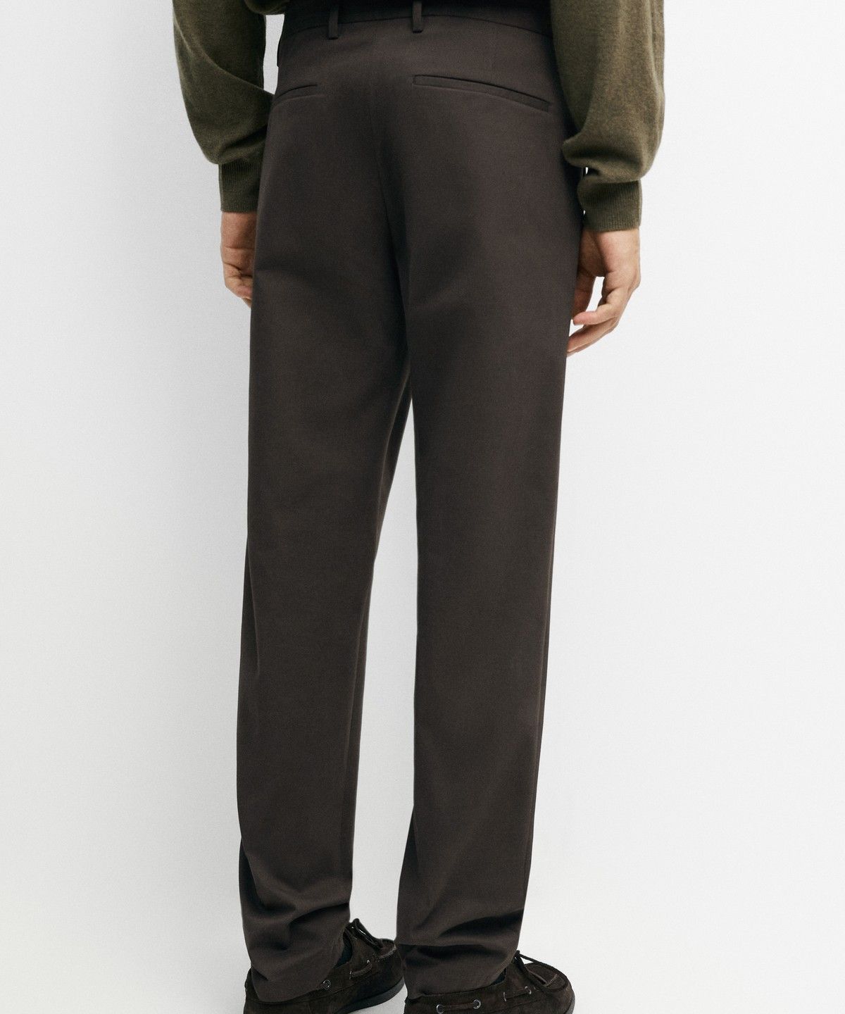 마시모두띠(MASSIMO DUTTI) 코튼 블렌드 슬림핏 팬츠