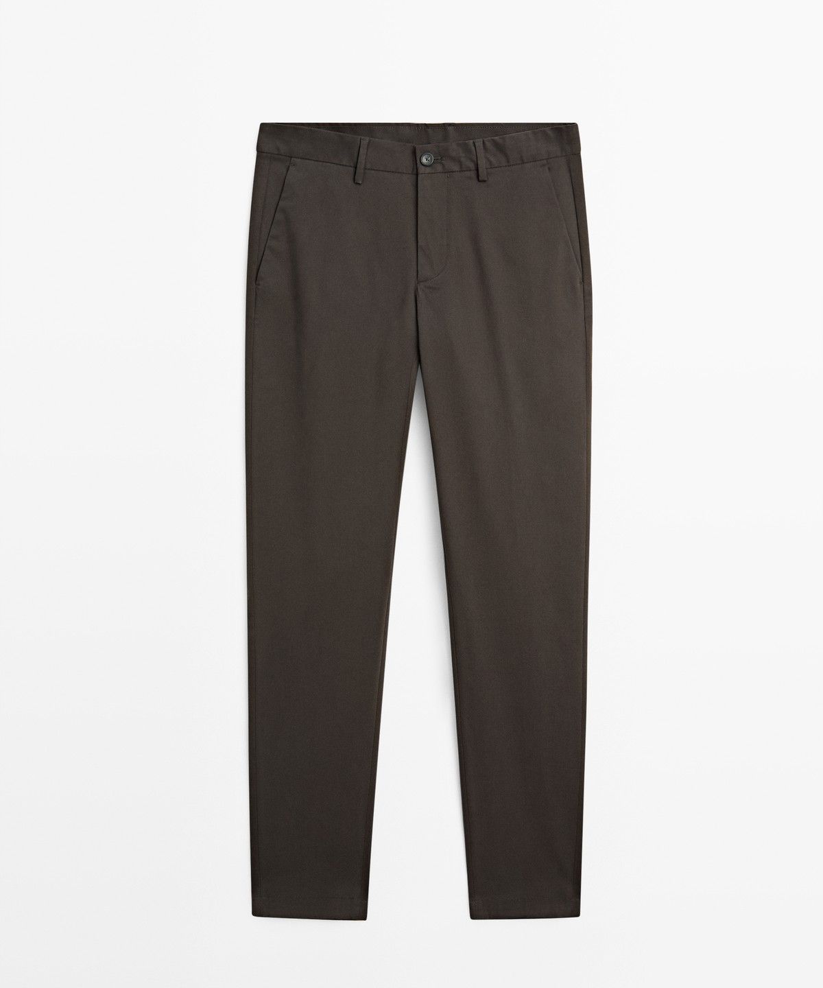 마시모두띠(MASSIMO DUTTI) 코튼 블렌드 슬림핏 팬츠