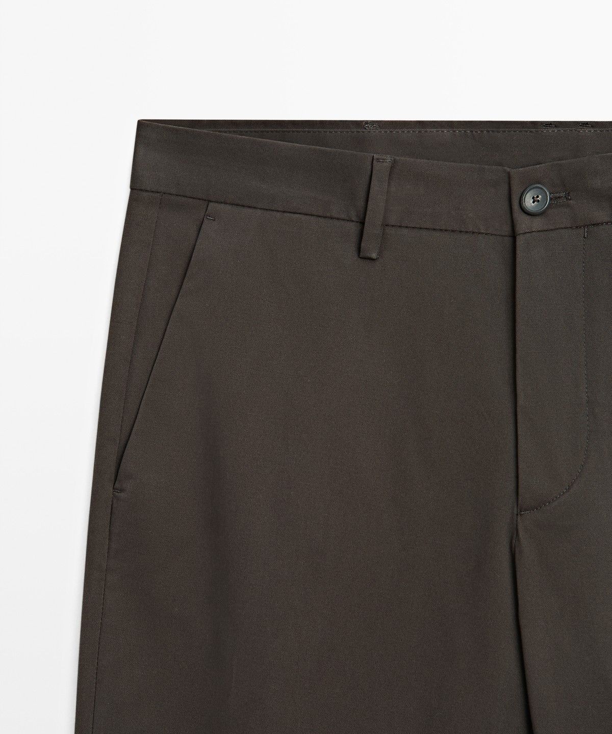마시모두띠(MASSIMO DUTTI) 코튼 블렌드 슬림핏 팬츠