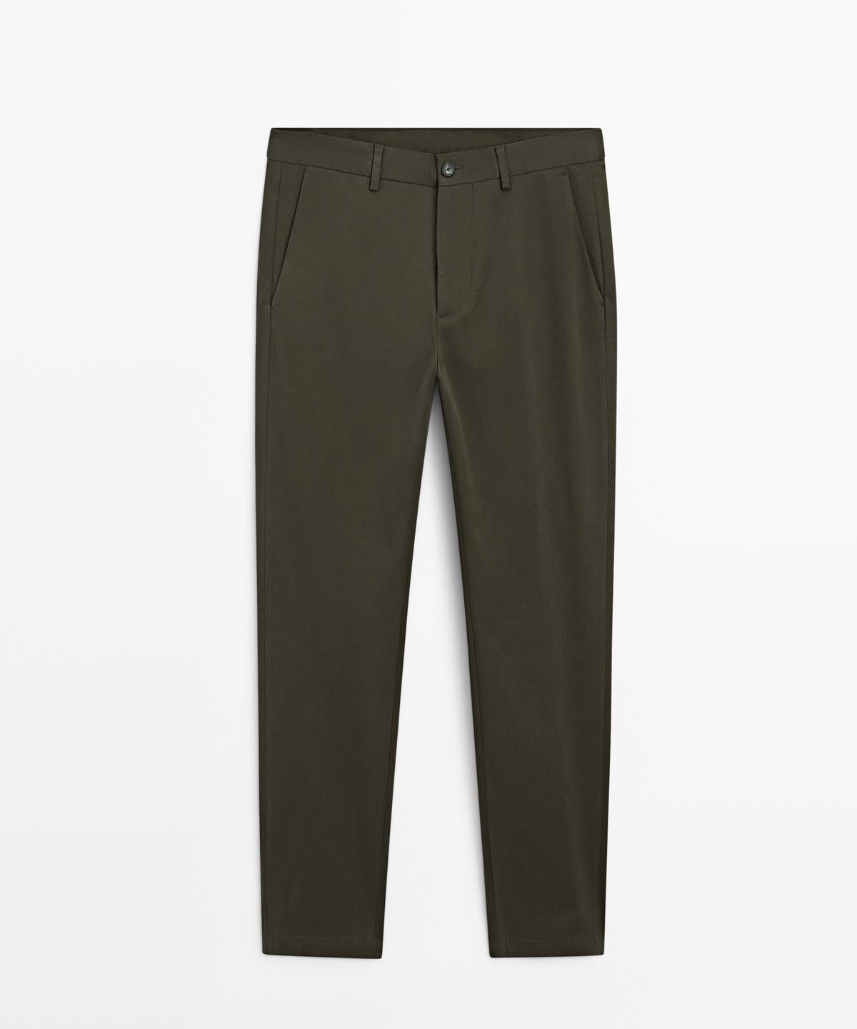 마시모두띠(MASSIMO DUTTI) 코튼 블렌드 슬림핏 팬츠