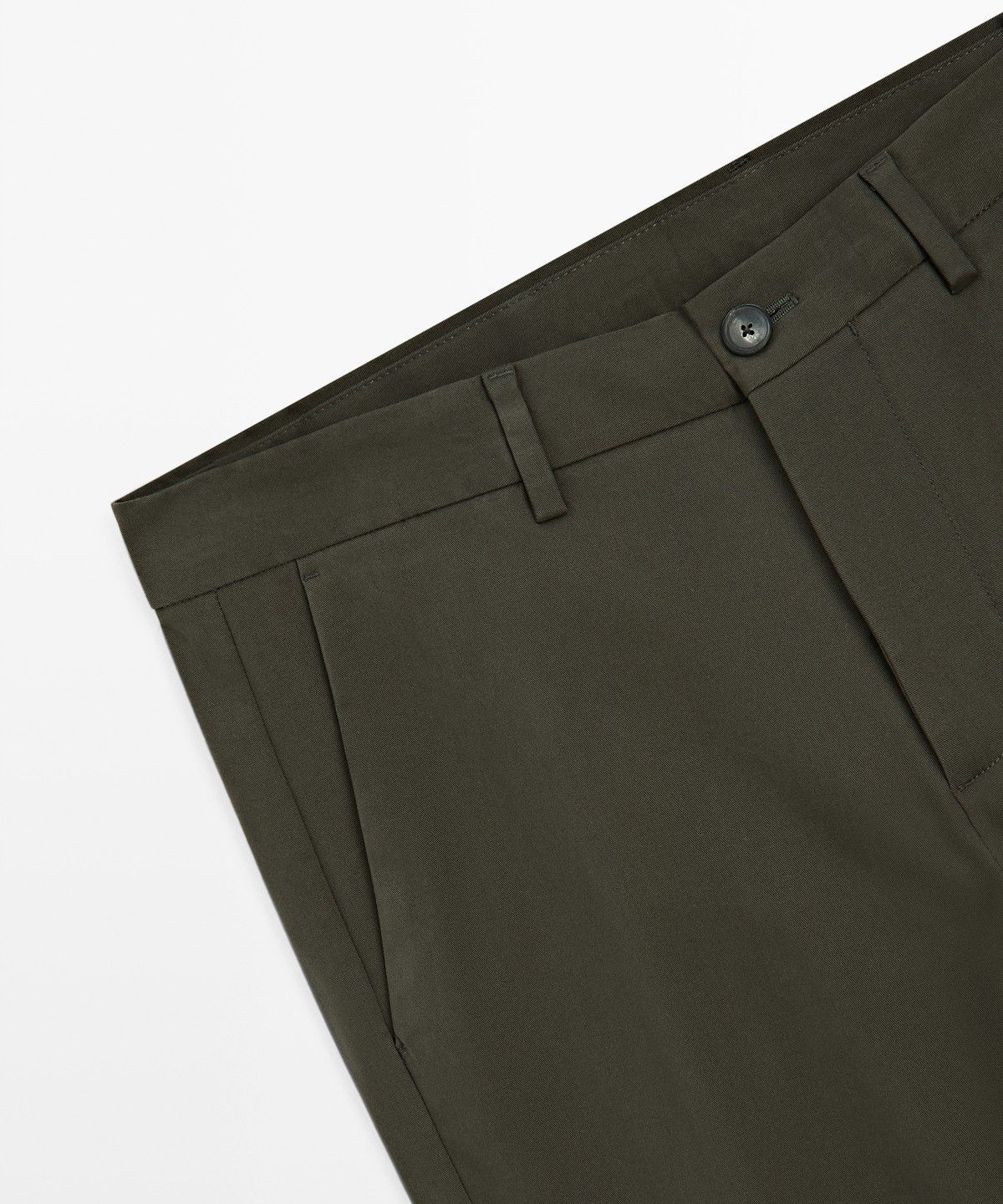 마시모두띠(MASSIMO DUTTI) 코튼 블렌드 슬림핏 팬츠