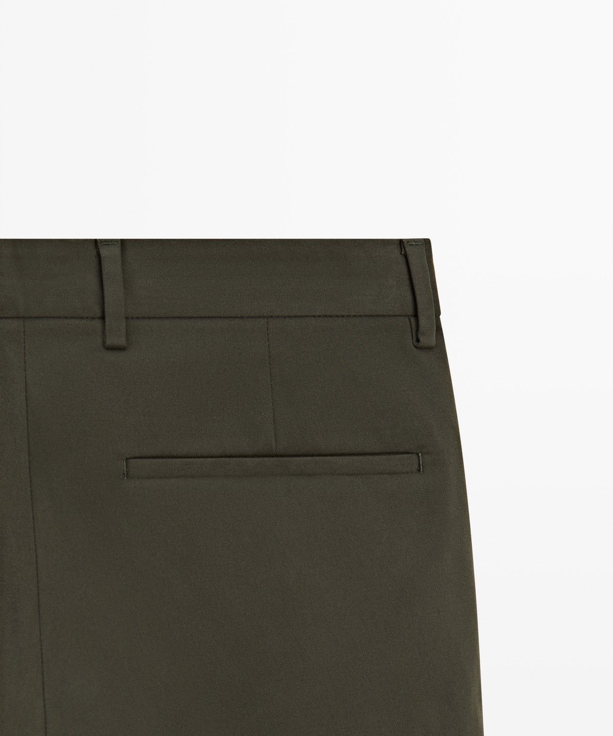 마시모두띠(MASSIMO DUTTI) 코튼 블렌드 슬림핏 팬츠