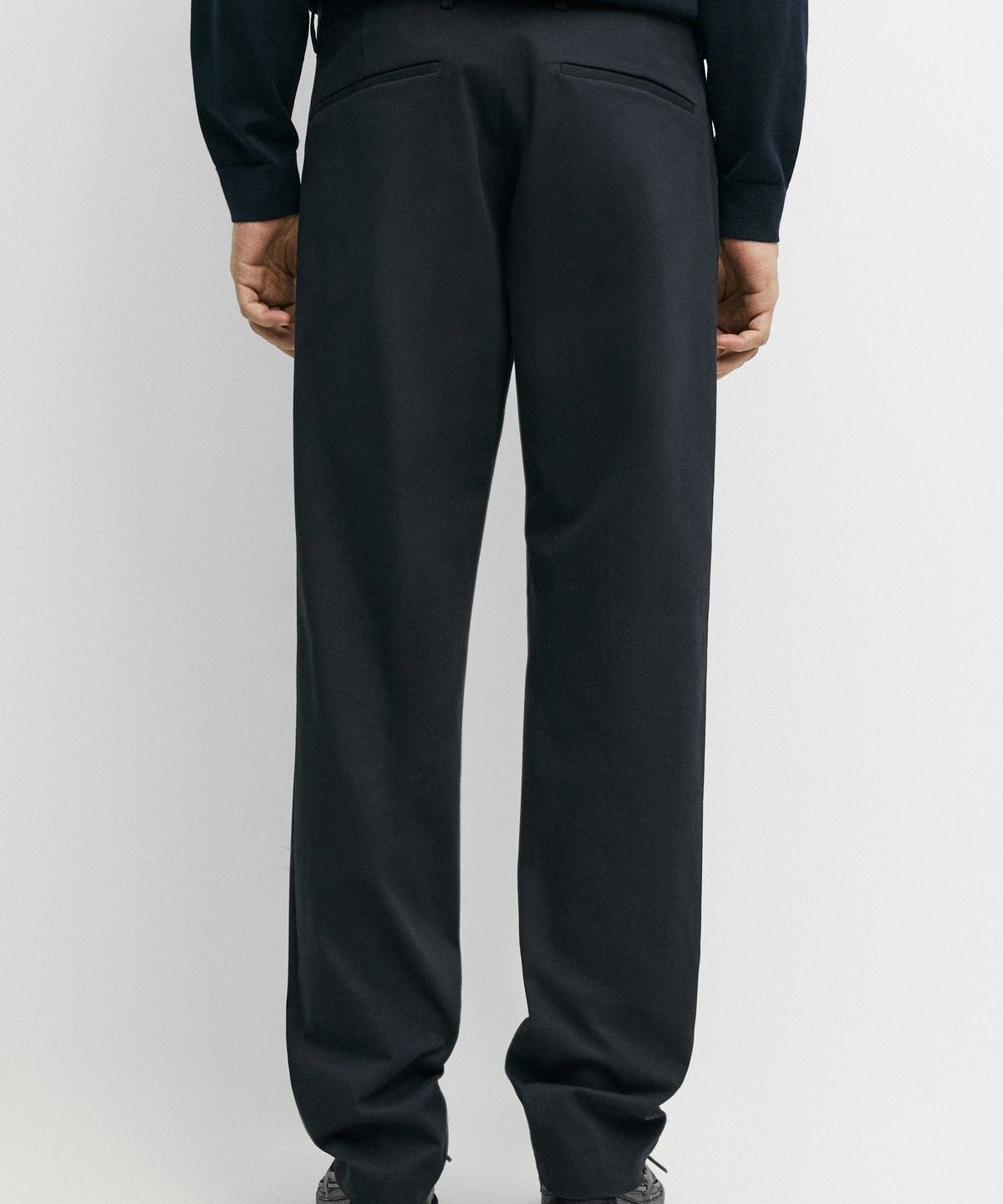 마시모두띠(MASSIMO DUTTI) 코튼 블렌드 슬림핏 팬츠
