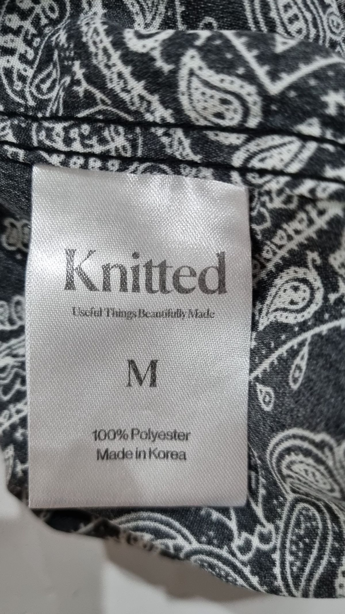 니티드(KNITTED) 캐주얼 셔츠 M
