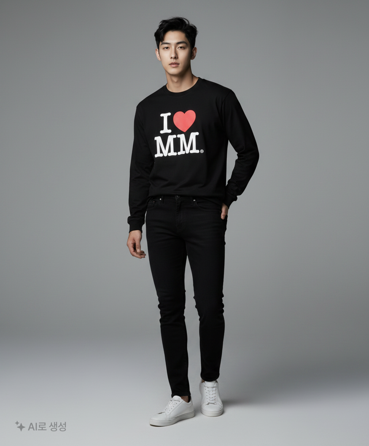 엠엠엘지(MMLG) [Mmlg] I LUV MM LSV-T (BLACK) L