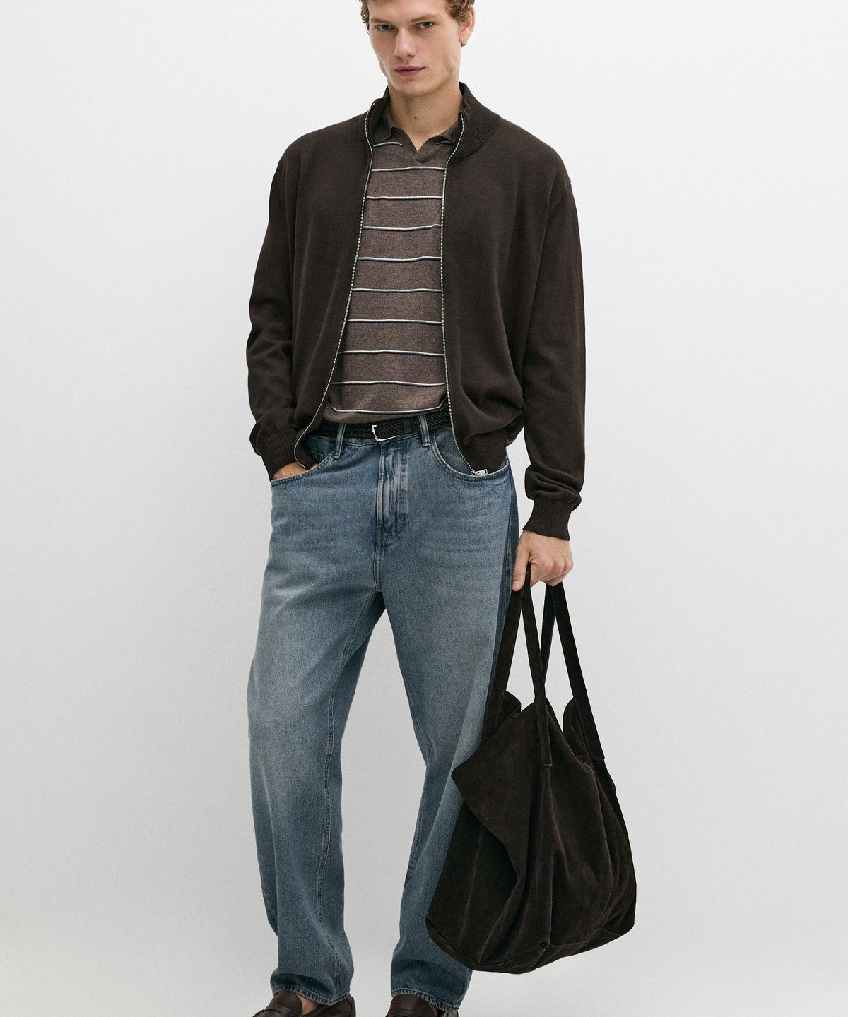 마시모두띠(MASSIMO DUTTI) 100% 코튼 니트 가디건