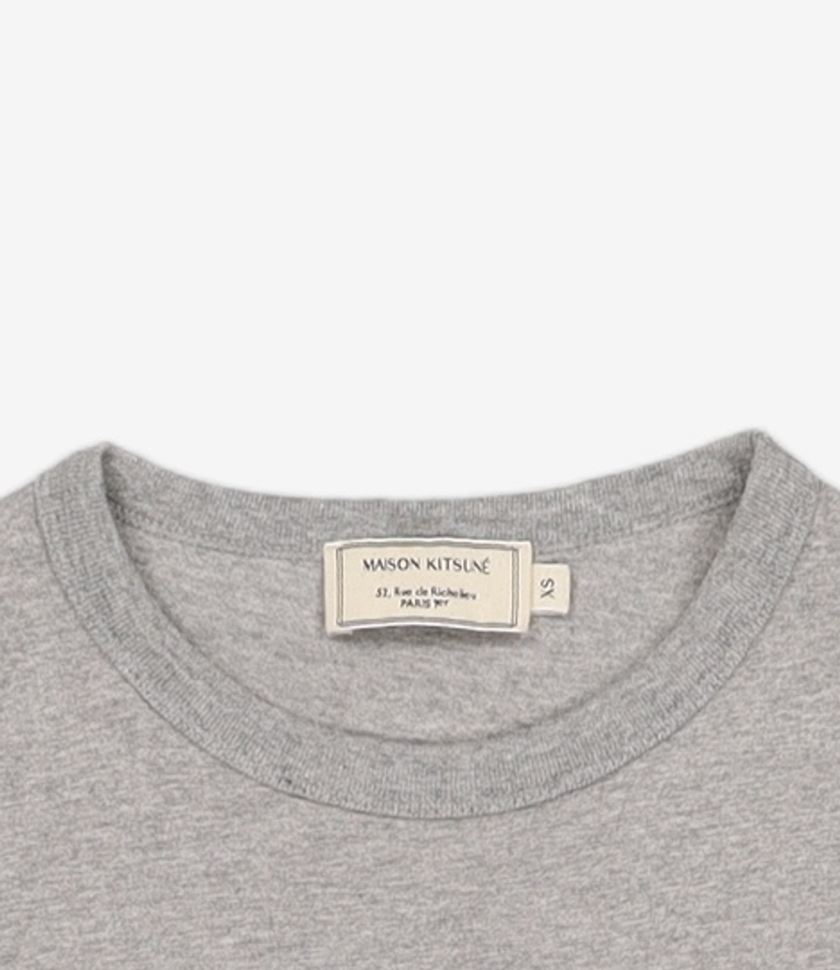 메종 키츠네(MAISON KITSUNE) 여성 바시티 폭스 클래식 반소매 티셔츠 -  블랙 / GW00105KJ0010BK XS