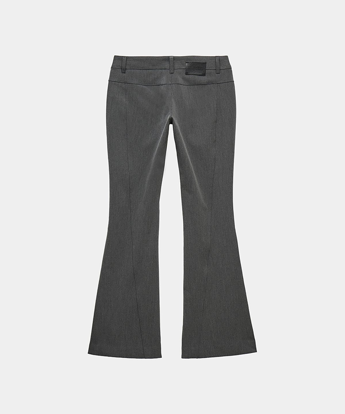 에트오소메(ETRE AU SOMMET) Button Stitch Low Rise Bootcut Pants (Gray)