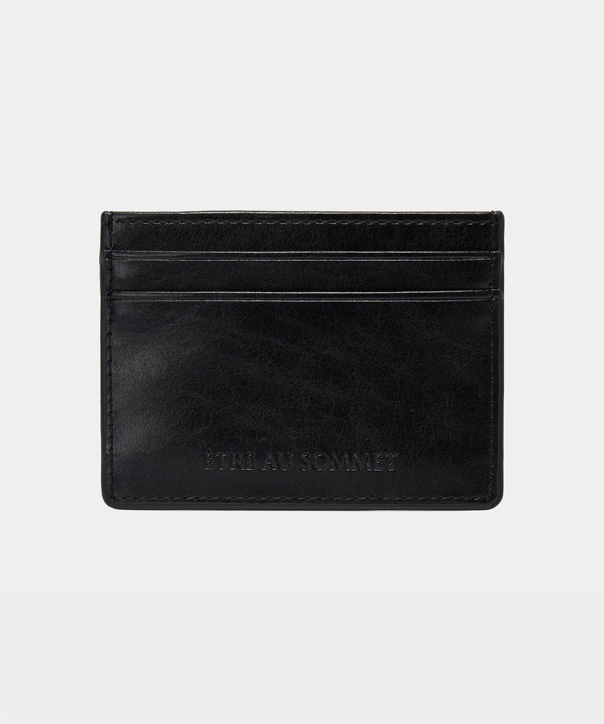 에트오소메(ETRE AU SOMMET) Noir Bloom Card Wallet (Black)