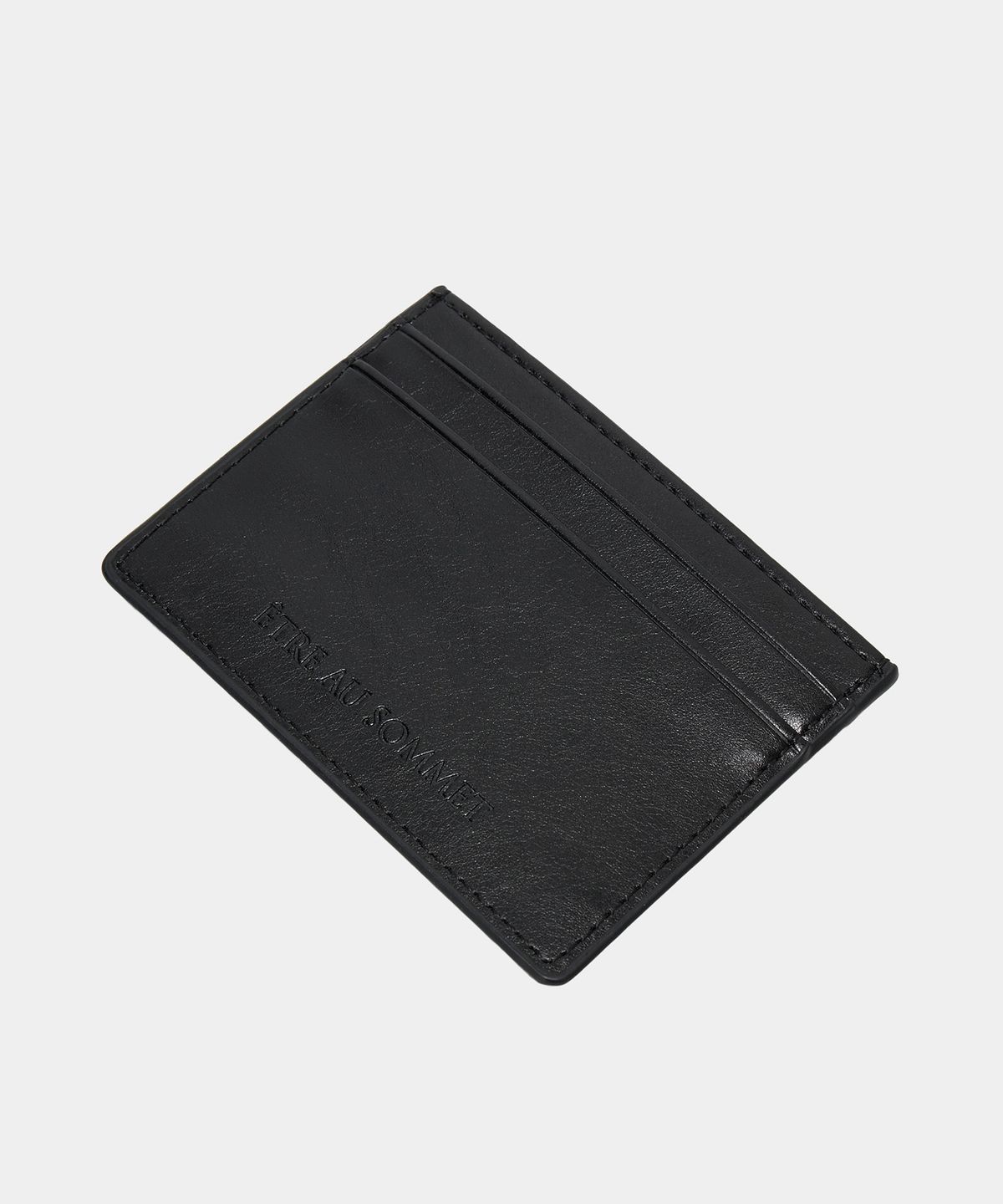 에트오소메(ETRE AU SOMMET) Noir Bloom Card Wallet (Black)