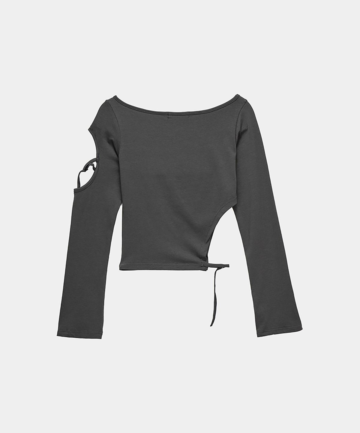 에트오소메(ETRE AU SOMMET) String Panel Point Long Sleeve (Charcoal)