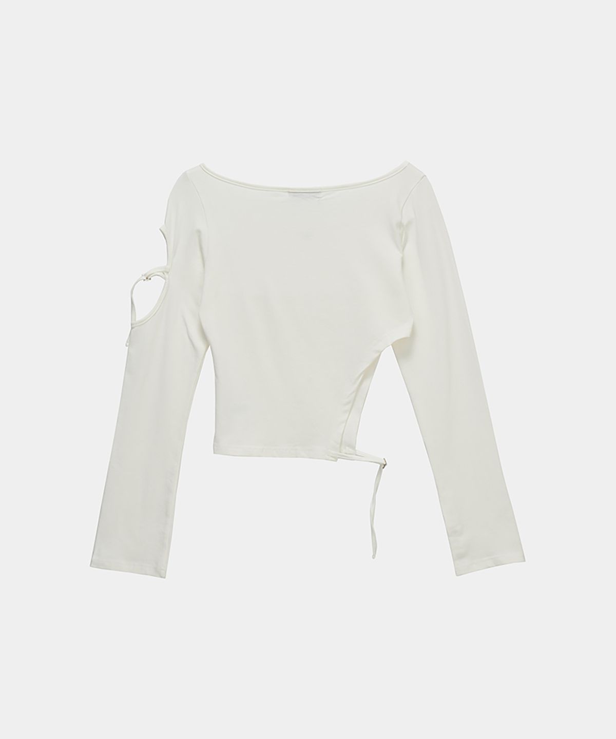 에트오소메(ETRE AU SOMMET) String Panel Point Long Sleeve (White)