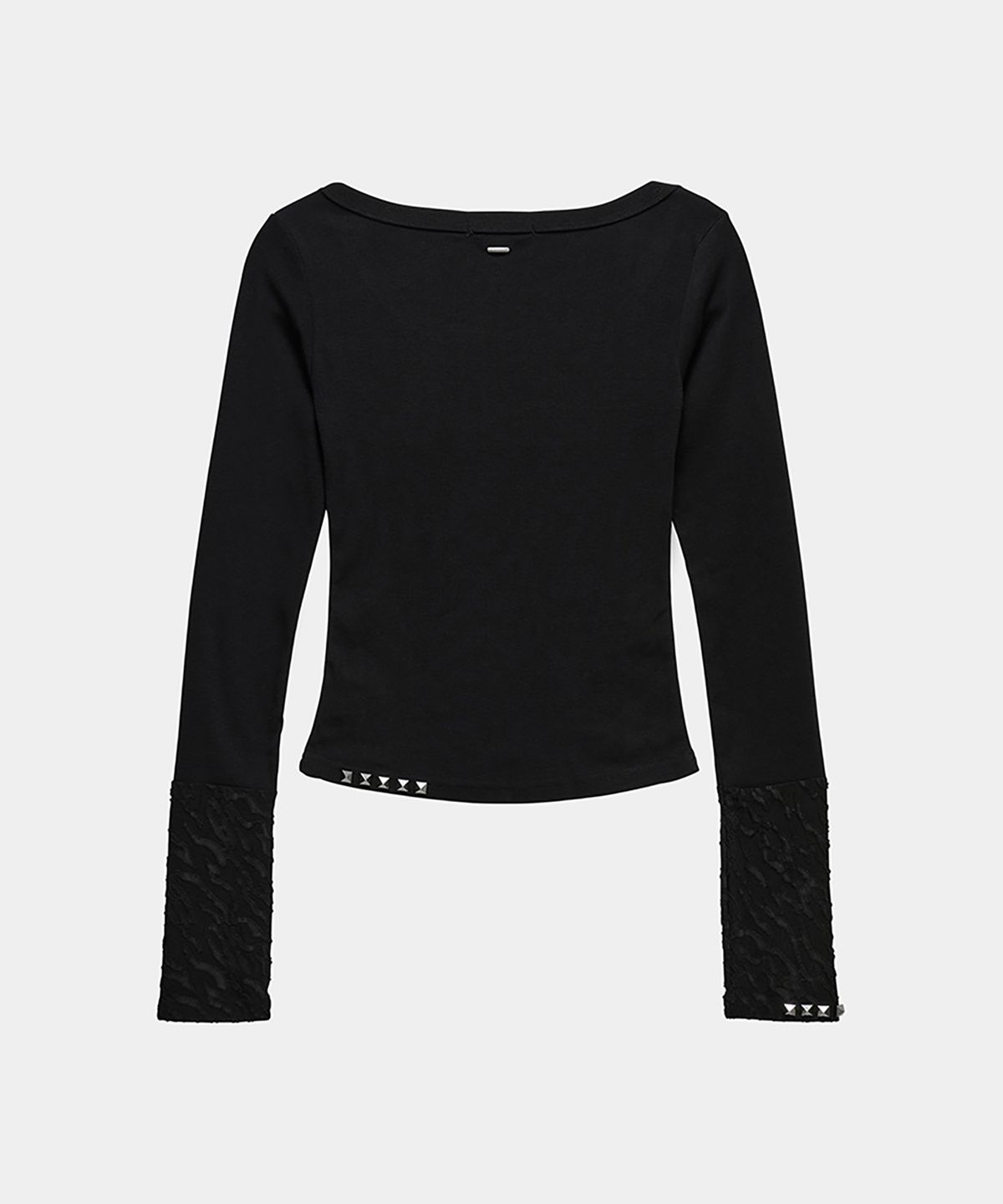 에트오소메(ETRE AU SOMMET) Stud Metal Point Long Sleeve (Black)