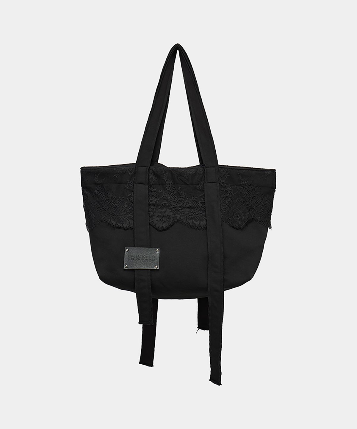 에트오소메(ETRE AU SOMMET) Corset Strap Shoulder Bag (Black)