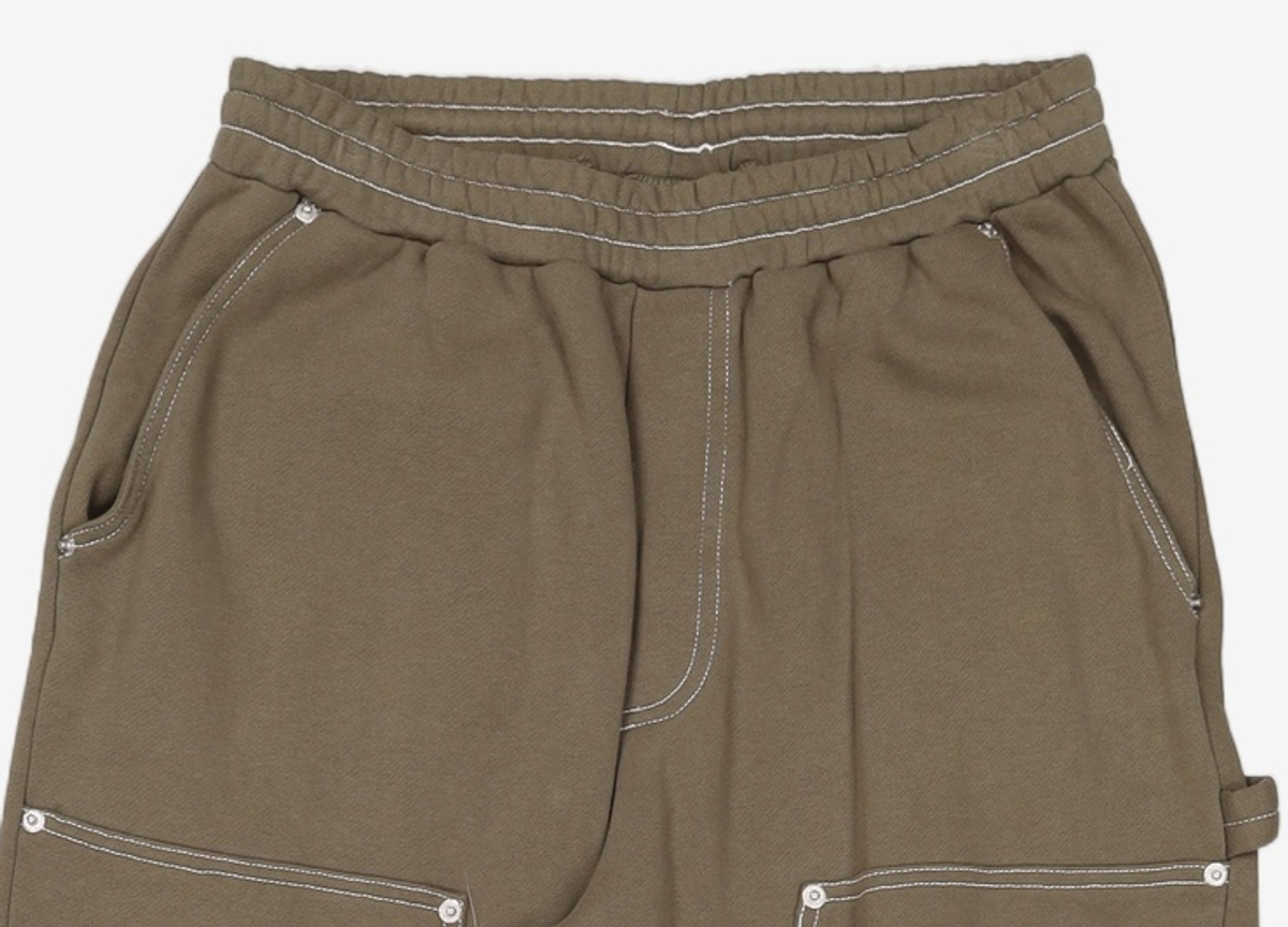 크리틱(CRITIC) DOUBLE KNEE SWEATPANTS KHAKI M