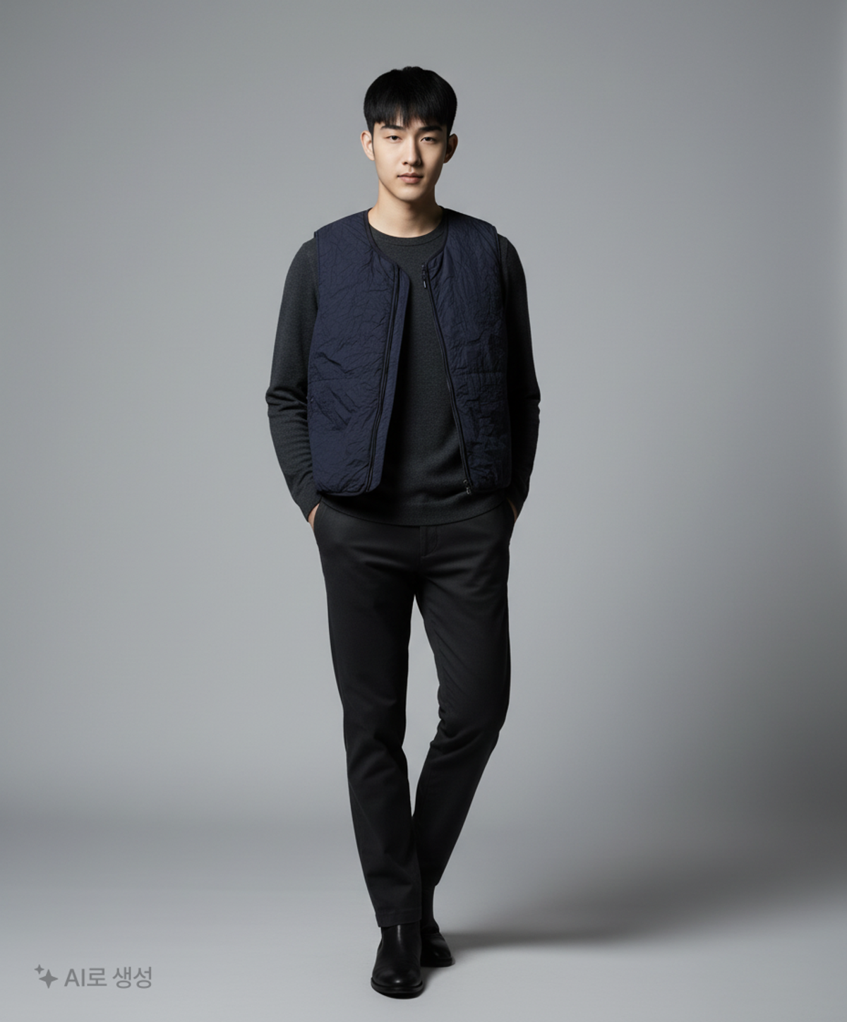 포크(FOLK) 패딩 베스트 S