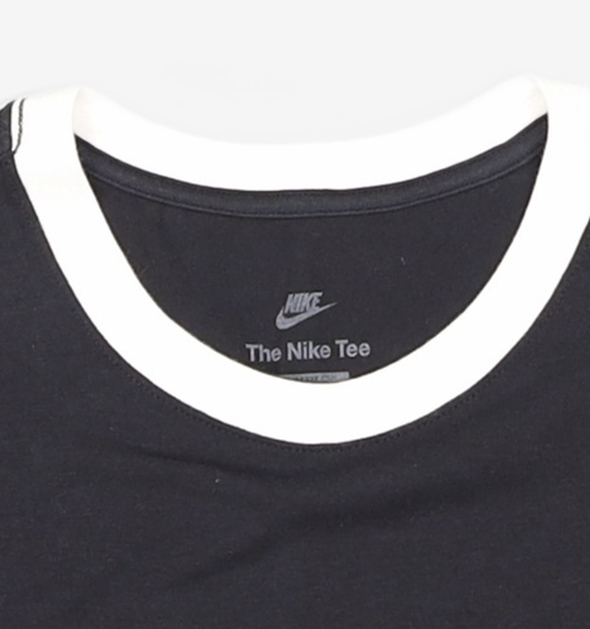 나이키(NIKE) 스포츠웨어 칠 니트 슬림 크롭 티셔츠 W - 블랙:화이트 / HF8820-010 M