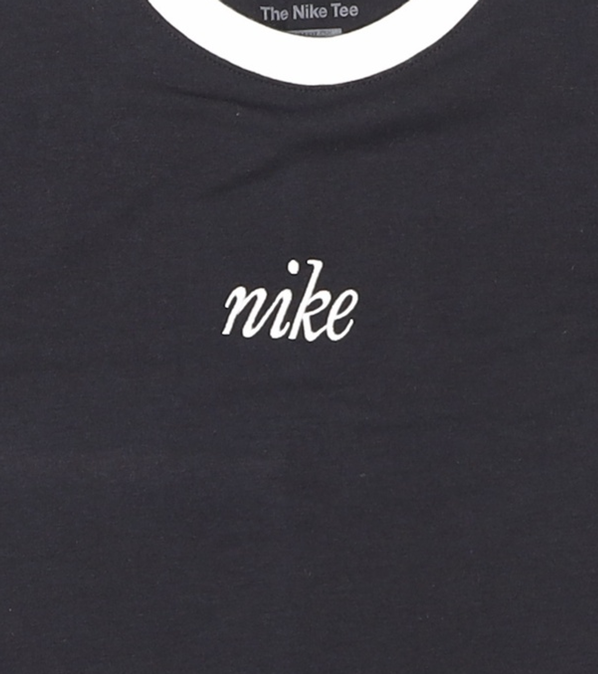 나이키(NIKE) 스포츠웨어 칠 니트 슬림 크롭 티셔츠 W - 블랙:화이트 / HF8820-010 M