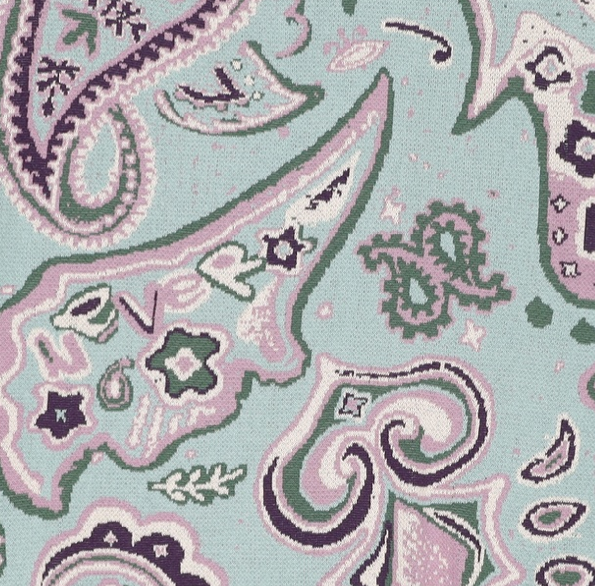 디스이즈네버댓(THISISNEVERTHAT) Paisley Jacquard Knit Sweater Teal L