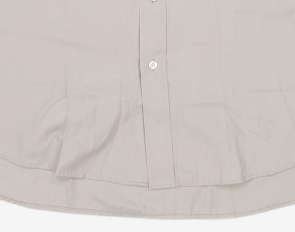 세컨모놀로그(SECONDMONO) (TIE SET)Side Slit Stripe Cotton Shirt [STGRAY]_SESH008STGRAY M