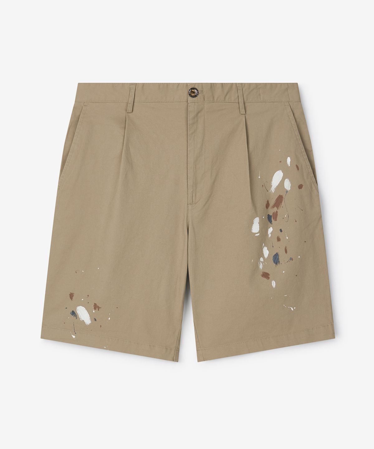 스트라이크(STRIKE) Atelier Painted Single-Tuck Chino Shorts (BEIGE)