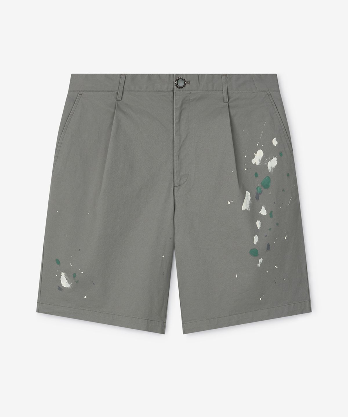 스트라이크(STRIKE) Atelier Painted Single-Tuck Chino Shorts (LIGHT KHAKI)