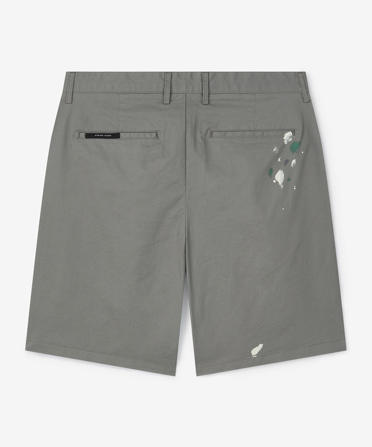 스트라이크(STRIKE) Atelier Painted Single-Tuck Chino Shorts (LIGHT KHAKI)