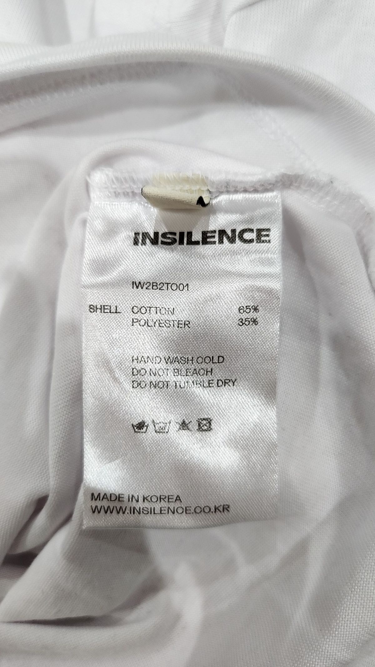 인사일런스(INSILENCE) 반소매 티셔츠 S