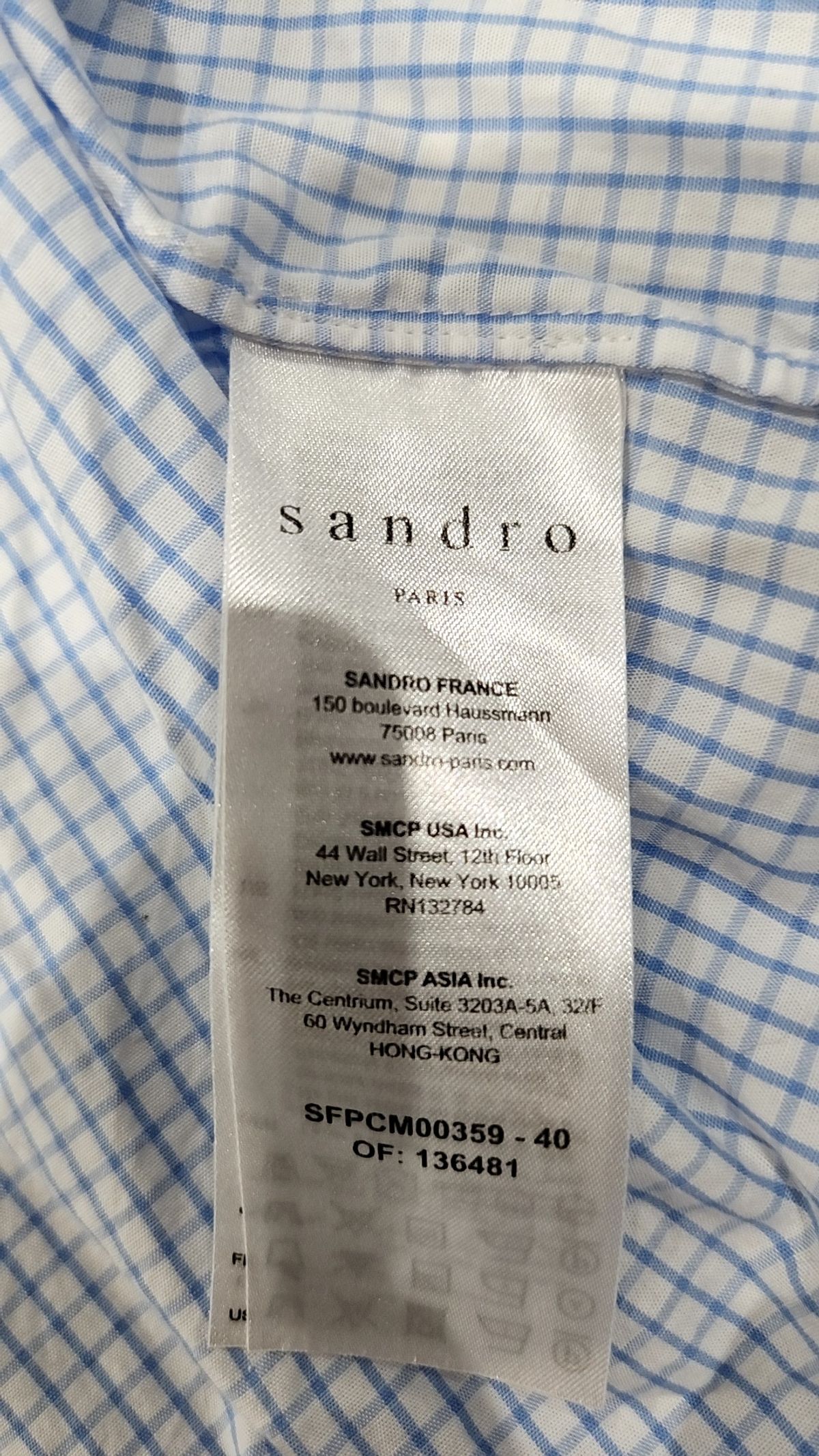 산드로(Sandro) 캐주얼 셔츠 40