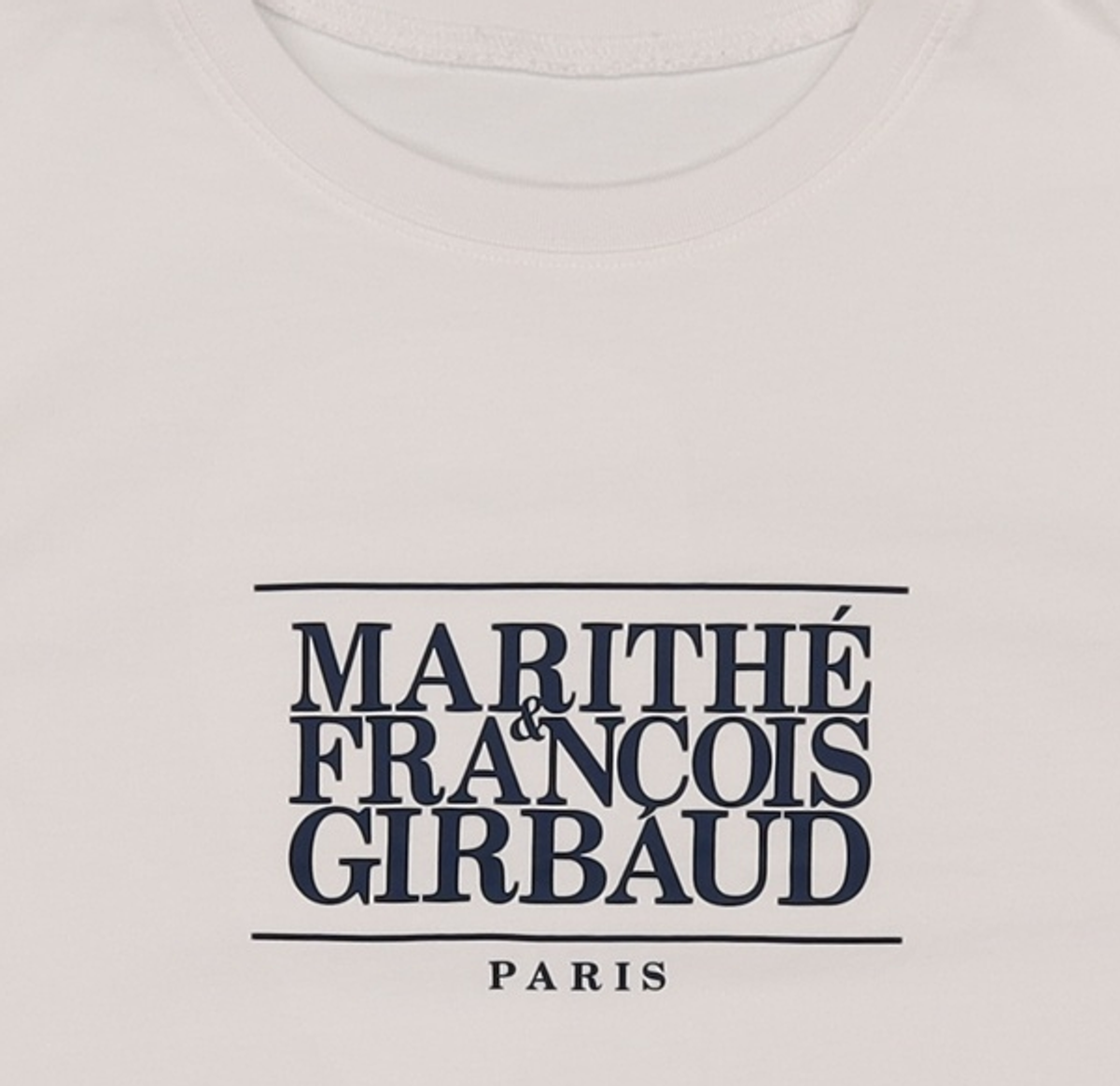 마리떼 프랑소와 저버(MARITHÉ + FRANҪOIS GIRBAUD) W CLASSIC LOGO CROP TEE light heather gray M