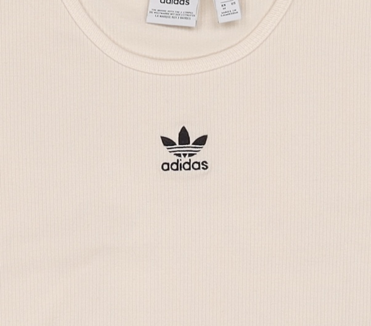 아디다스(ADIDAS) 립 크롭 티 - 화이트 / IJ7804 M