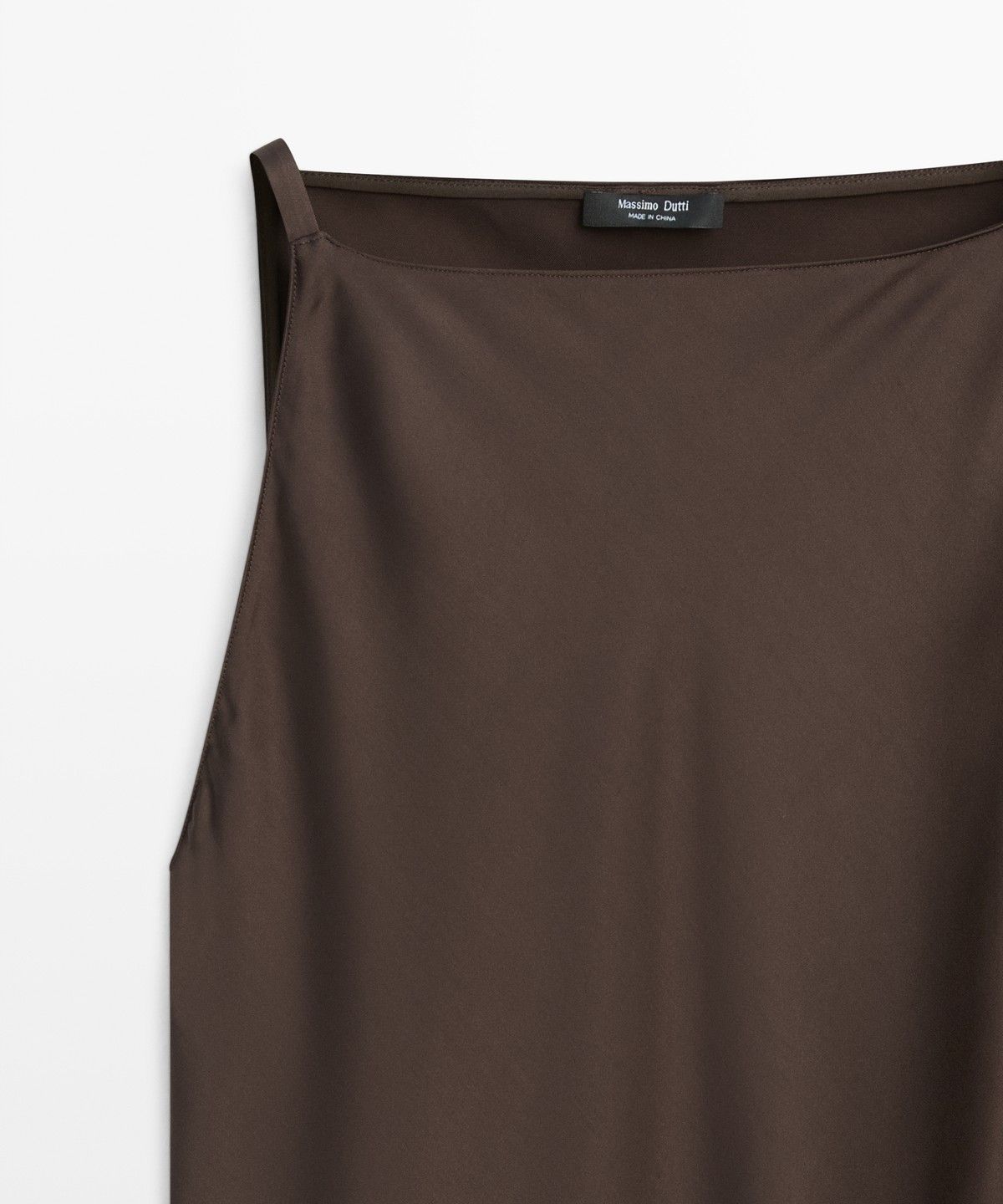마시모두띠(MASSIMO DUTTI) 플루이드 새틴 미디 원피스