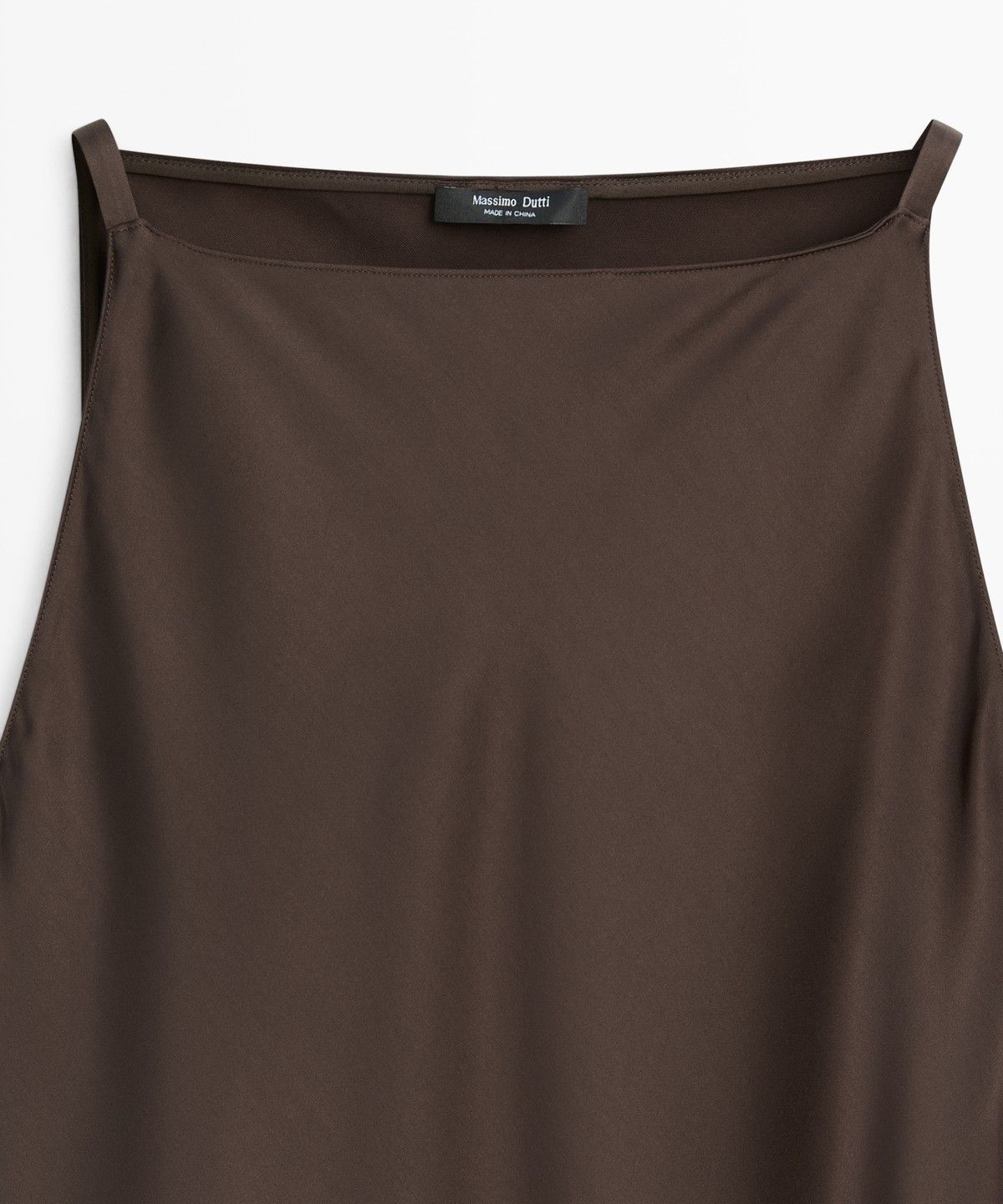 마시모두띠(MASSIMO DUTTI) 플루이드 새틴 미디 원피스