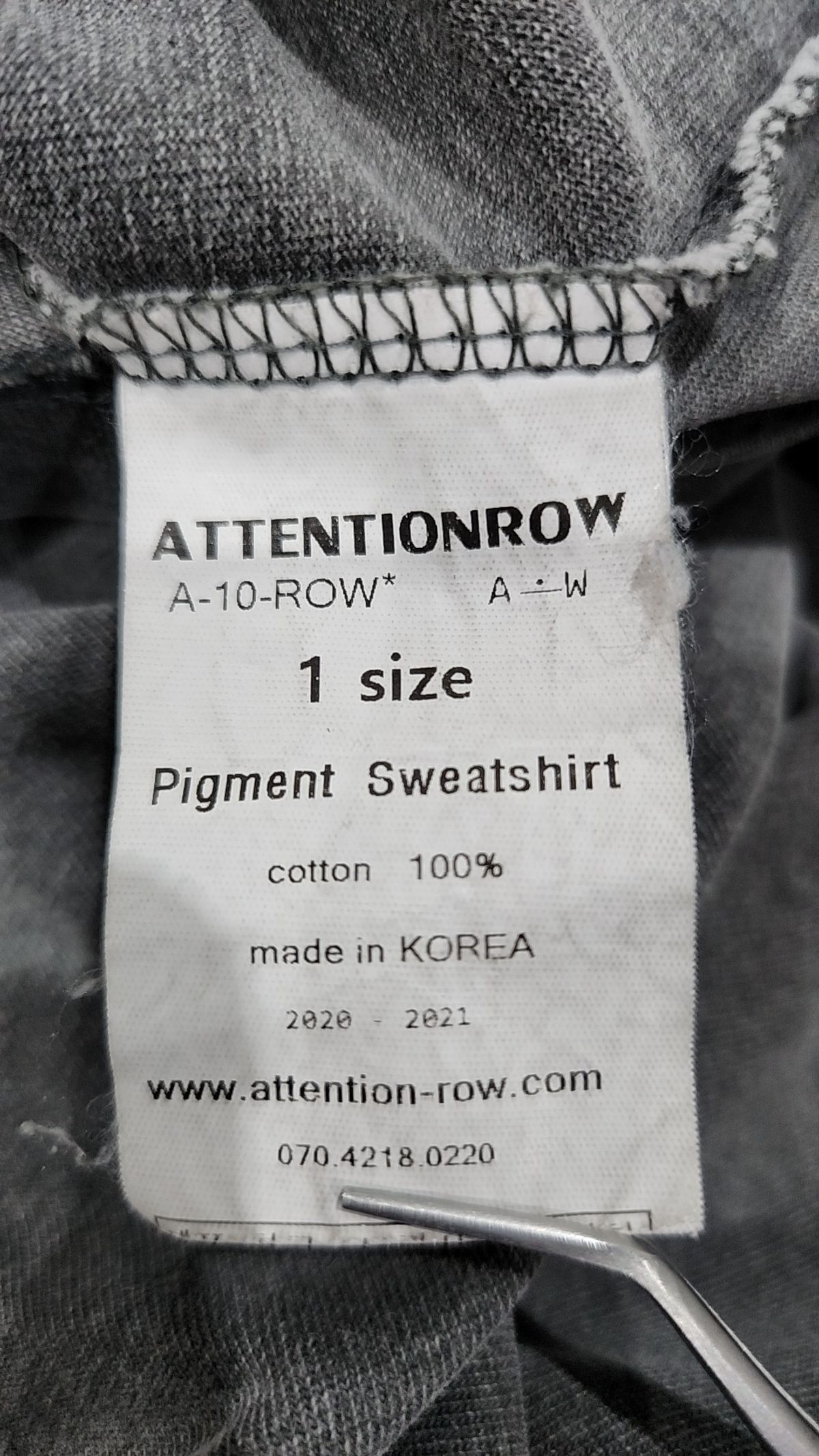 어텐션로우(ATTENTIONROW) 반소매 티셔츠 1
