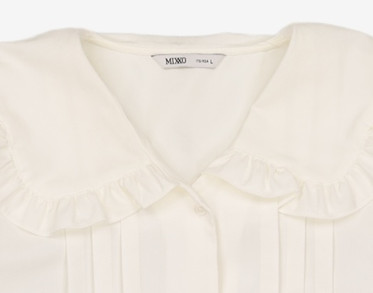 미쏘(MIXXO) 프릴 빅카라 블라우스 MIWBLAV28G L