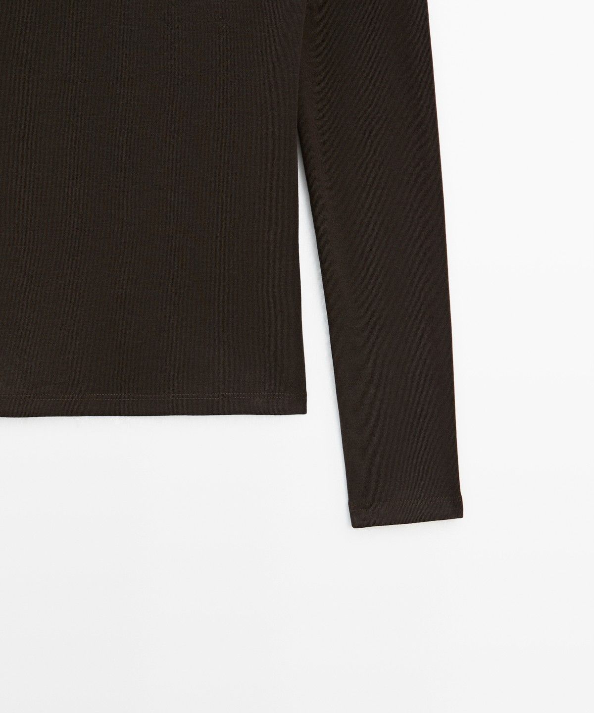 마시모두띠(MASSIMO DUTTI) 드레이프 숄더 티셔츠