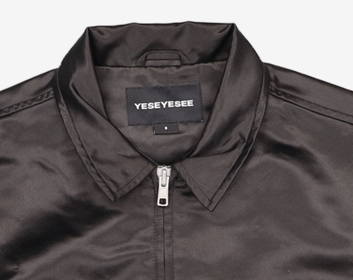예스아이씨(YESEYESEE) Chain Stitch Logo Coach Jacket Black S