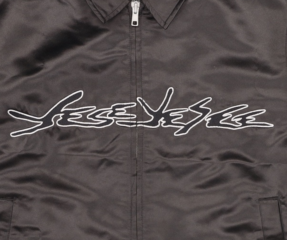 예스아이씨(YESEYESEE) Chain Stitch Logo Coach Jacket Black S
