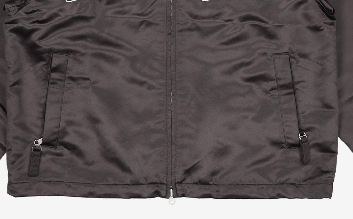예스아이씨(YESEYESEE) Chain Stitch Logo Coach Jacket Black S