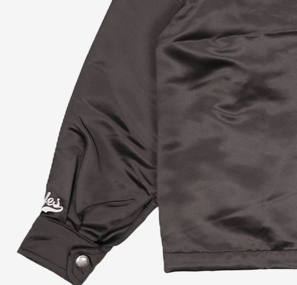 예스아이씨(YESEYESEE) Chain Stitch Logo Coach Jacket Black S