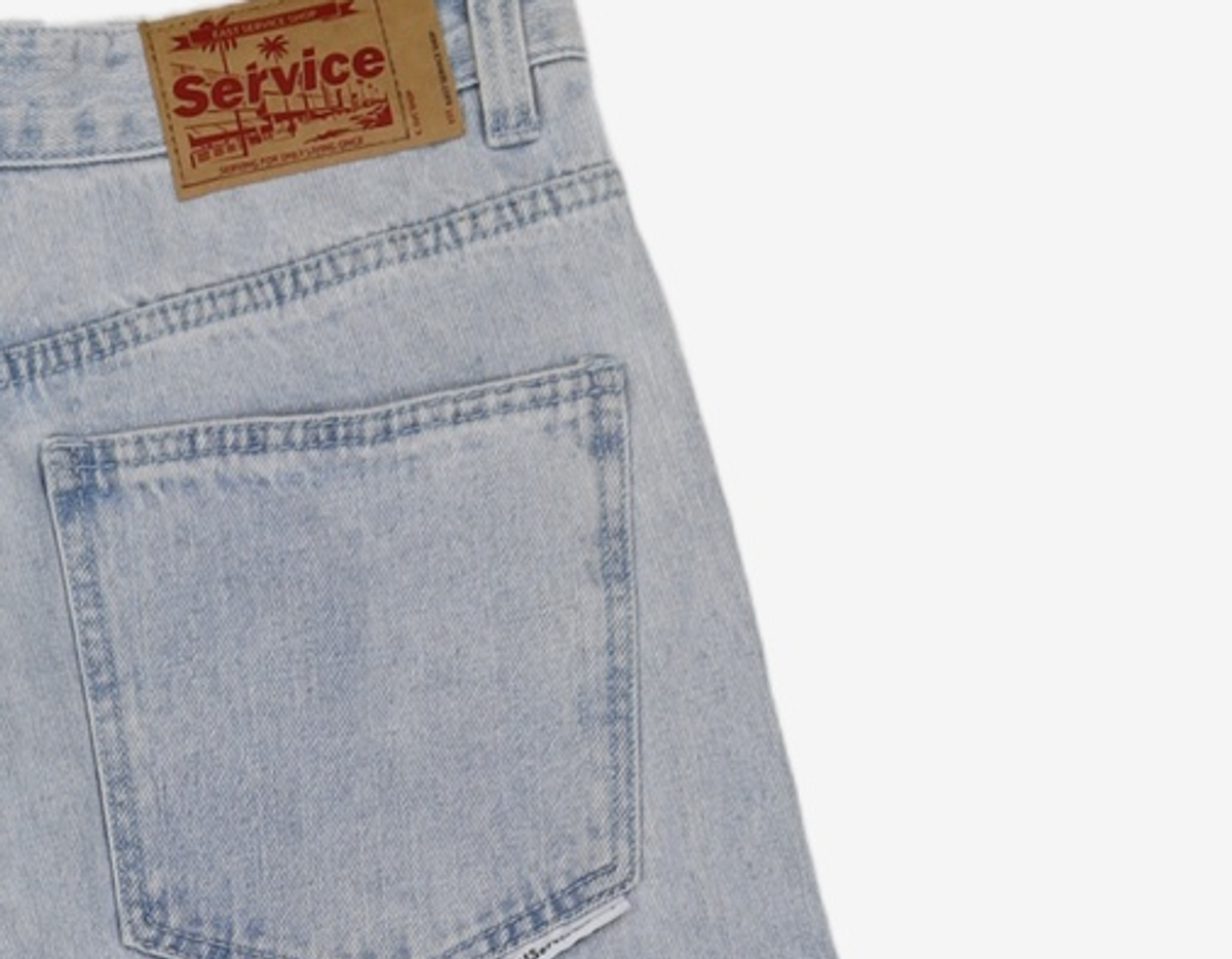 이스트서비스샵(eastserviceshop) Ballon Denim Pants - Light Blue 46