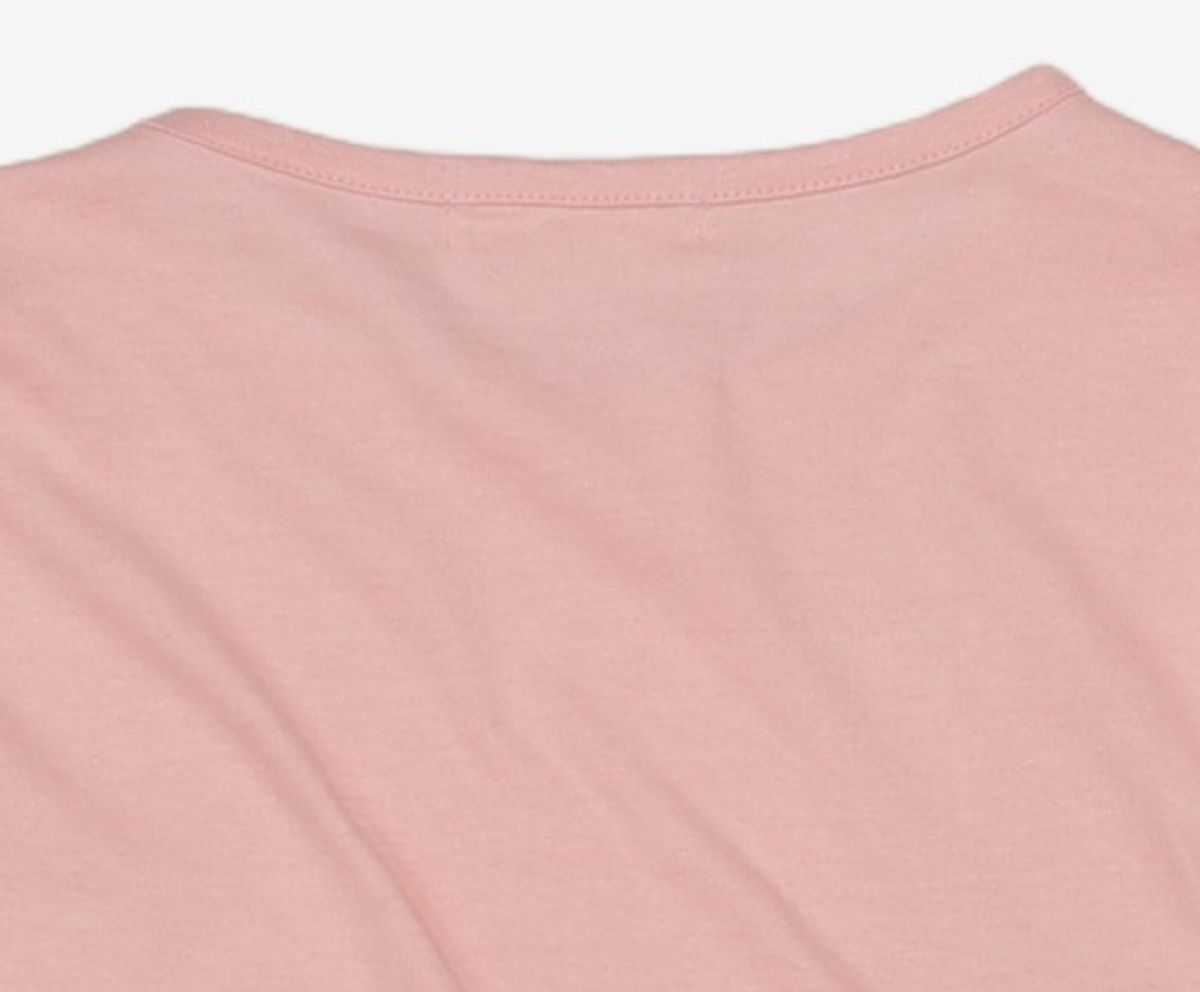 논로컬(NONLOCAL) Volume sleeve Logo T-shirt - Pink FREE