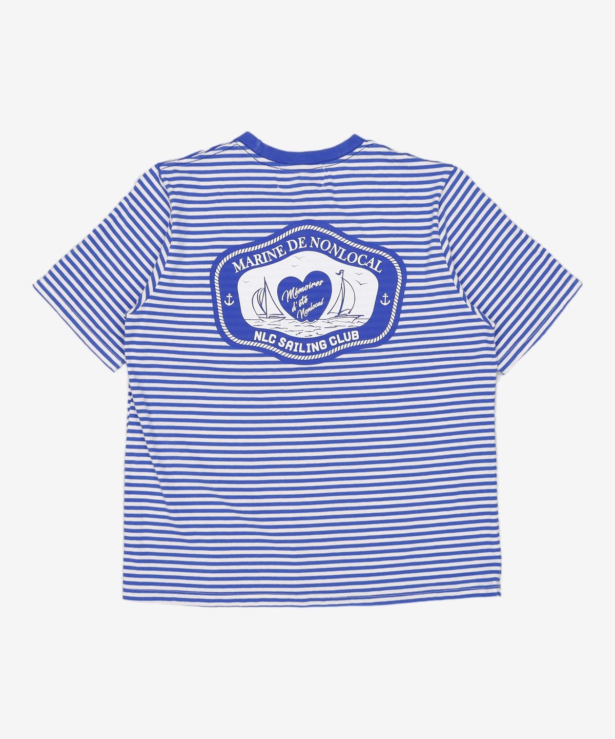 논로컬(NONLOCAL) Yacht Club T-shirt - Blue FREE