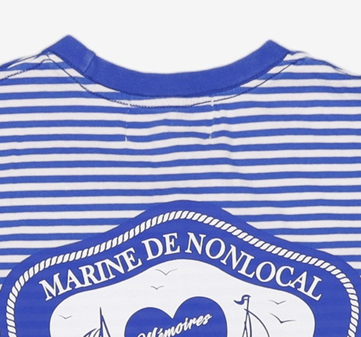 논로컬(NONLOCAL) Yacht Club T-shirt - Blue FREE